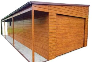 Garaż nr 67 z bramą segmentową + wiata