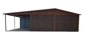 Garaż nr 153 z 2 bramami uchylnymi + 3m wiata - złoty dąb