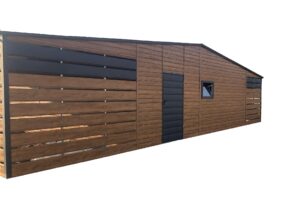 Garaż nr 168 dwie wiaty w panelach poziomych