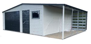 Garaż nr 157 z wiatą 1m i bramą uchylną