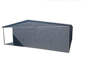 Garaż nr. 170 z dwiema bramami uchylnymi + wiata