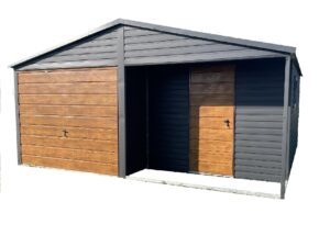 Garaż nr 178  z wiatą, bramą uchylną i drzwiami