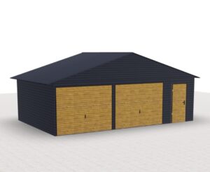 Garaż nr 181 z dwiema bramami oraz drzwiami