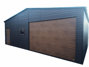 Garaż nr 194 z bramą segmentową i drzwiami