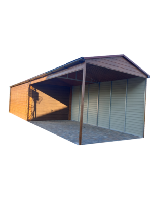 Garaż nr 204 z wiatą z przodu