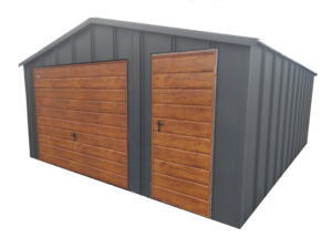 Garaż nr 209 Blacha na rąbek z bramą uchylną 5x6