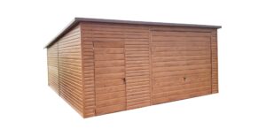 Garaż blaszany 5x6m z bramą uchylną