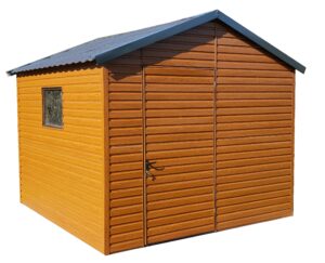 Garaż blaszany 3x5m z bramą uchylną